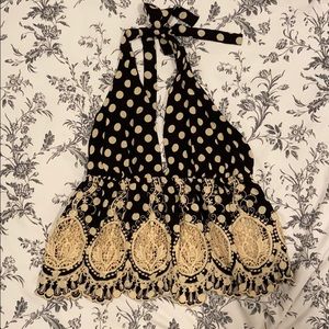 Free people polka dot halter top. Worn once